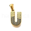 Golden 304 Stainless Steel Pendants STAS-K300-01G-U-1