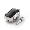 Rectangle Brass Box Clasps KK-P291-48P-01-2