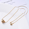 Vacuum Plating 304 Stainless Steel Coreana Chain Necklace NJEW-S420-005D-G-5