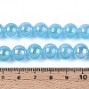 Electroplate Imitation Jade Glass Beads Strands GLAA-T032-J10mm-AB04-4