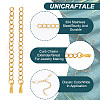 Unicraftale 20Pcs 304 Stainless Steel Curb Chain Extender STAS-UN0053-97-5