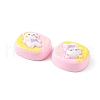 Opaque Cute Cartoon Resin Cabochons CRES-O006-06B-3