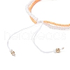 Easter Glass Seed Beads Braided Bead Bracelets BJEW-MZ00150-06-4