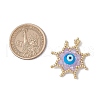Glass Seed Beaded Star Pendants PALLOY-MZ00624-02-2
