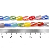 Electroplate Glass Beads EGLA-D300-01A-4