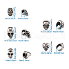 304 Stainless Steel European Beads STAS-TA0004-24-10
