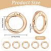 Beebeecraft 20Pcs Alloy Spring Gate Rings FIND-BBC0002-21G-2