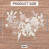 3D Flower Beading Polyster Embroidery Ornaments Accessories DIY-WH0622-001A-2