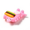 Dinosaur with Hamburger Shape PVC Pendants KY-E012-03B-3