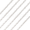 Brass Coated Iron Flat Cable Chains CH-TAC0007-02S-3