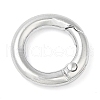 Rack Plating Brass Spring Gate Rings KK-Q781-13P-1