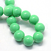 Baking Painted Glass Round Bead Strands DGLA-Q020-8mm-07-2