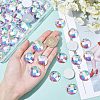 Fingerinspire 70Pcs Acrylic Faceted Cabochons OACR-FG0001-03-3