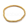 Brass Beaded Stretch Bracelets for Men Women BJEW-G736-04G-4