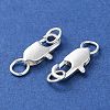 Rack Plating Brass Lobster Claw Clasps KK-F090-24S-02-2