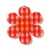 Tartan Pattern Acrylic Big Pendants OACR-B008-B04-2