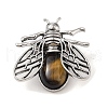 Natural Tiger Eye Brooch G-A226-04AS-10-1