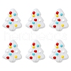 6Pcs Handmade Bumpy Glass Beads Strands LAMP-FS0001-16E-1