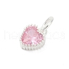 Brass Micro Pave Cubic Zirconia Pendants KK-H204-01S-02-2