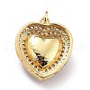 Eco-Friendly Brass Micro Pave Cubic Zirconia Pendants ZIRC-H122-03G-04-4