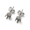 316 Surgical Stainless Steel Stud Earring Findings STAS-Z118-03P-03-1