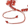 Imitation Austrian Crystal Bicone Beads Braided Bead Bracelets for Women BJEW-MZ00177-01-6