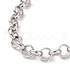 Non-Tarnish 304 Stainless Steel Rolo Chain Bracelet for Men Women BJEW-E031-06P-04-2