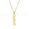 304 Stainless Steel Word Constellation Pendant Necklaces FS-WGAAB2A-04-2