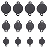 Unicraftale 48Pcs 3 Styles 304 Stainless Steel Connector Charms STAS-UN0040-34-1