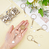 DIY Blank Domen Charm Keychian Making Kits KEYC-AB00063-3