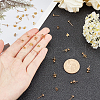 ARRICRAFT 30Pcs Brass Stud Earring Findings and 30Pcs Earring Backs Sets KK-AR0001-91G-NR-3