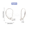 CREATCABIN 5Pair 925 Sterling Silver Leverback Earring Findings STER-CN0001-13-2