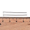 Anti-Tarnish Rhodium Plated 925 Sterling Silver Flat Head Pins STER-M117-03A-P-3