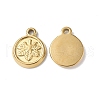 Ion Plating(IP) 304 Stainless Steel Charms STAS-C066-18G-1