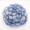 Teardrop Electroplate Rainbow Plated Glass Beads Strands X-EGLA-P013-F05-1