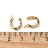 Brass Micro Pave Colorful Cubic Zirconia Charms KK-Q031-40G-02-3