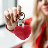 GOMAKERER 4Pcs 4 Colors Polyester Keychains KEYC-GO0001-07-5