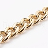 Handmade UV Plating ABS Plastic Curb Chain AJEW-JB00948-02-2