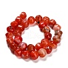 Dyed Natural Agate Beads Strands G-G203-03-3