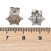 Non-Tarnish 304 Stainless Steel Spider Web Stud Earrings EJEW-G294-01P-5