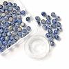 100Pcs 8mm Natural Blue Spot Jasper Round Beads DIY-LS0002-62-2