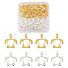 Craftdady 40Pcs 2 Colors Alloy Open Back Bezel Pendants FIND-CD0001-05-1