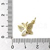 Brass Micro Pave Clear Cubic Zirconia Pendants KK-U005-01H-G-3