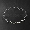 Transparent Acrylic Blank Pendants TACR-Z003-01C-4