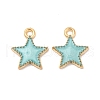 Alloy Enamel Charms ENAM-S121-024F-2