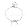304 Stainless Steel Herringbone Chains Bracelets BJEW-C084-01P-5
