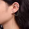 Flower Ear Cuff Wrap Climber Earrings EJEW-P193-03G-2