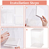 Folding Clear Plastic Gift Storage Boxes CON-WH0106-09A-5