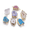 Natural Agate Links connectors G-L509-18G-1