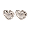 304 Stainless Steel Rhinestone Stud Earrings for Women EJEW-K311-02P-4